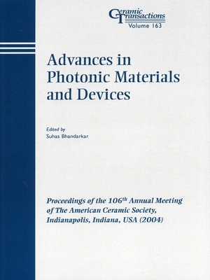 cover image of Advances in Photonic Materials and Devices